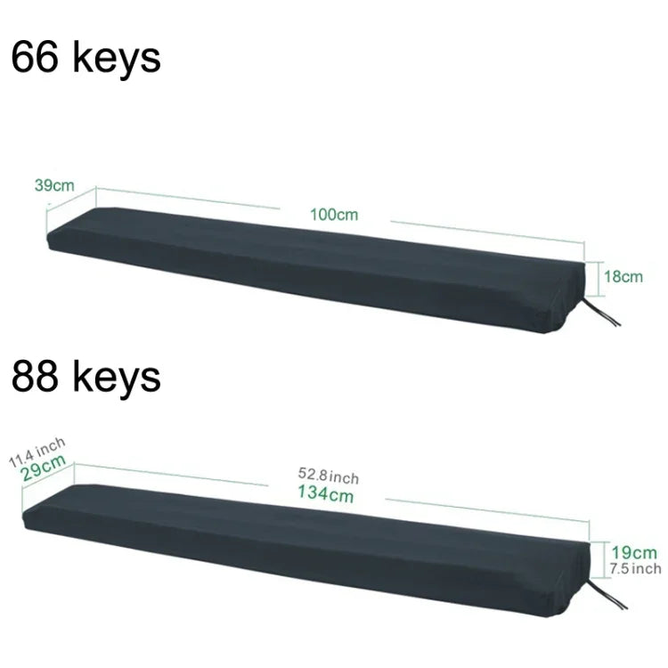 Housse de piano électronique réglable, étanche et anti-poussière avec cordon de serrage, disponible en plusieurs modèles : 61 et 88 touches.