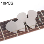 Lot de 10 pagaies de guitare Bayse en acier inoxydable pour pouces et doigts.