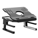 Support d'ordinateur portable pliable à double couche Support rehausseur d'ordinateur en aluminium