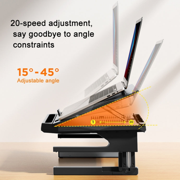 Support d'ordinateur portable pliable à double couche Support rehausseur d'ordinateur en aluminium