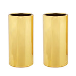 Lot de 2 tubes de slide pour guitare folk en acier inoxydable, 28 mm (argent), 51 mm (argent), 60 mm (argent), 70 mm (argent), 28 mm (or), 51 mm (or), 60 mm (or), 70 mm (or), 28 mm (noir), 51 mm (noir), 60 mm (noir), 70 mm (noir)