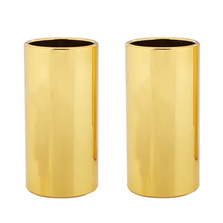 Lot de 2 tubes de slide pour guitare folk en acier inoxydable, 28 mm (argent), 51 mm (argent), 60 mm (argent), 70 mm (argent), 28 mm (or), 51 mm (or), 60 mm (or), 70 mm (or), 28 mm (noir), 51 mm (noir), 60 mm (noir), 70 mm (noir)