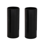 Lot de 2 tubes de slide pour guitare folk en acier inoxydable, 28 mm (argent), 51 mm (argent), 60 mm (argent), 70 mm (argent), 28 mm (or), 51 mm (or), 60 mm (or), 70 mm (or), 28 mm (noir), 51 mm (noir), 60 mm (noir), 70 mm (noir)