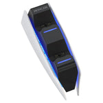 Chargeur double station d'accueil HONCAM pour manette PS5, blanc, noir, rose rouge, bleu