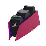 Chargeur double station d'accueil HONCAM pour manette PS5, blanc, noir, rose rouge, bleu