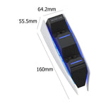 Chargeur double station d'accueil HONCAM pour manette PS5, blanc, noir, rose rouge, bleu