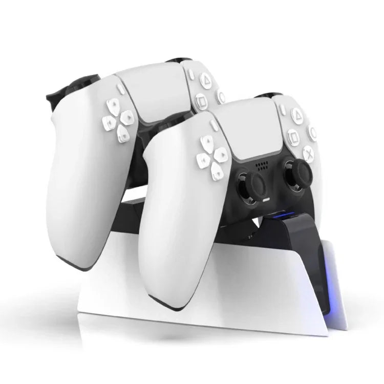 Chargeur double station d'accueil HONCAM pour manette PS5, blanc, noir, rose rouge, bleu