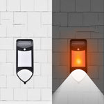 X-A18 59 LED Lumières solaires à flamme LED avec capteur humain Lumières de jardin