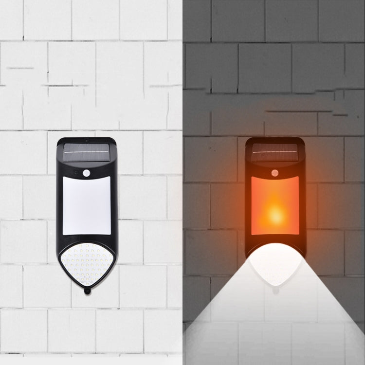 X-A18 59 LED Lumières solaires à flamme LED avec capteur humain Lumières de jardin