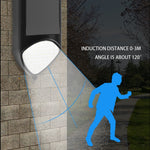 X-A18 59 LED Lumières solaires à flamme LED avec capteur humain Lumières de jardin