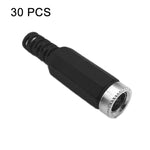 30 pièces tête femelle DC soudée assemblée, DC 2,1 mm, DC 2,5 mm
