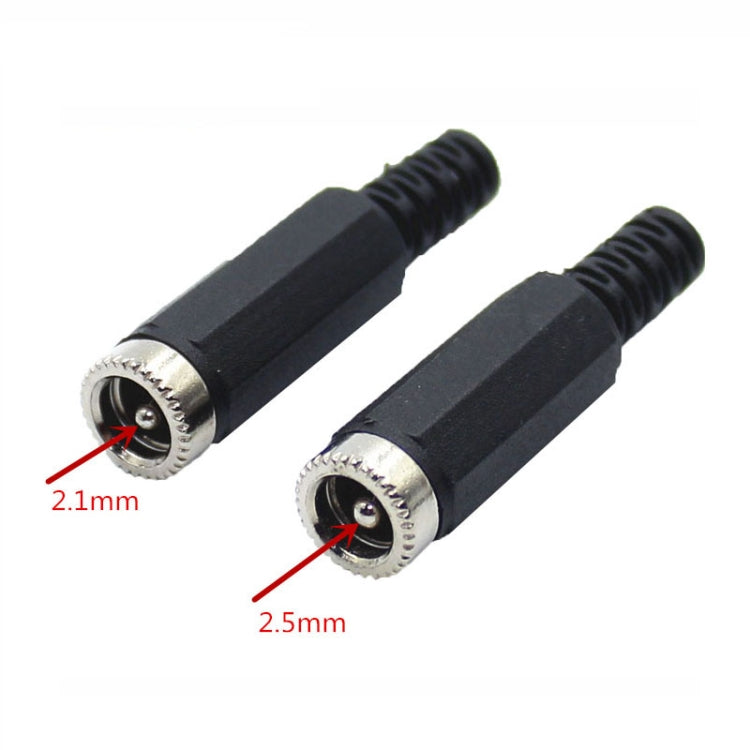 30 pièces tête femelle DC soudée assemblée, DC 2,1 mm, DC 2,5 mm