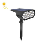 Projecteur de pelouse solaire 19 LED à brancher Lampe murale d'éclairage de jardin de villa