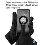 A045 Gants de cyclisme écran tactile coupe-vent imperméables sport chaud, M, L, XL