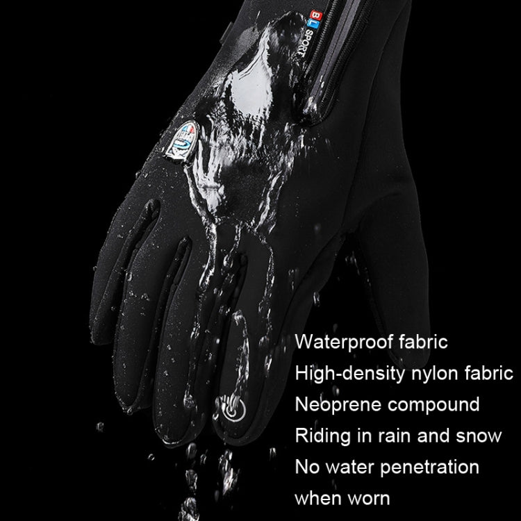 A045 Gants de cyclisme écran tactile coupe-vent imperméables sport chaud, M, L, XL