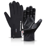 Gants de sport d'extérieur imperméables à écran tactile en velours HUNTRANGE A023, M, L, XL