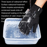 Gants de sport d'extérieur imperméables à écran tactile en velours HUNTRANGE A023, M, L, XL