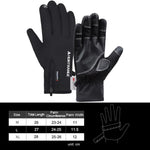Gants de sport d'extérieur imperméables à écran tactile en velours HUNTRANGE A023, M, L, XL