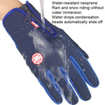 Gants imperméables tactiles pour sports équestres d'hiver en extérieur, Tailles M, L, XL, XXL