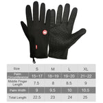 Gants imperméables tactiles pour sports équestres d'hiver en extérieur, Tailles M, L, XL, XXL
