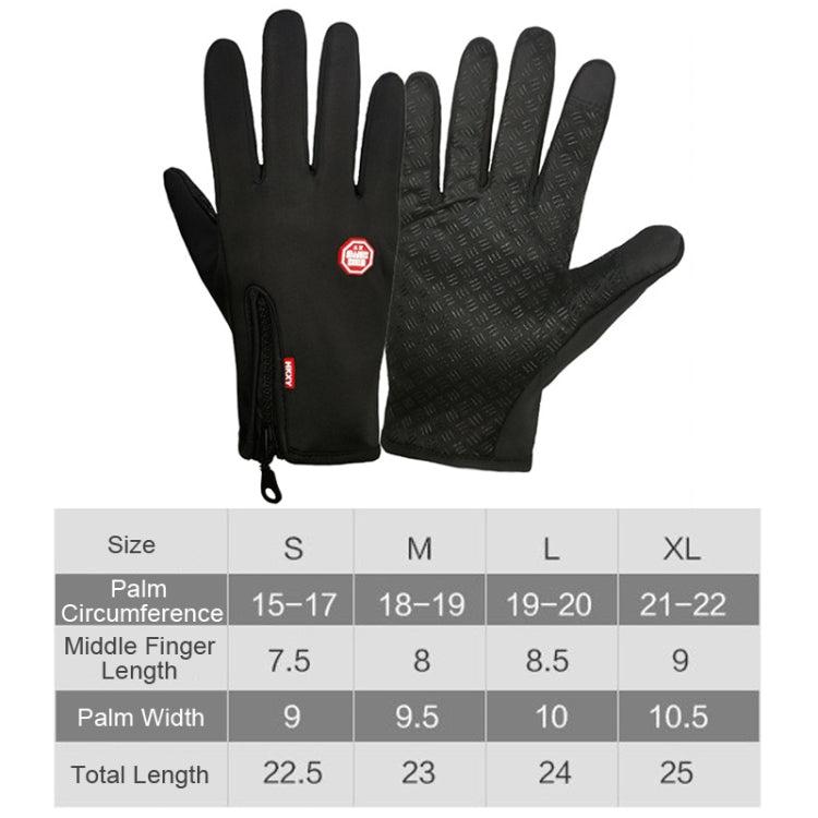 Gants imperméables tactiles pour sports équestres d'hiver en extérieur, Tailles M, L, XL, XXL