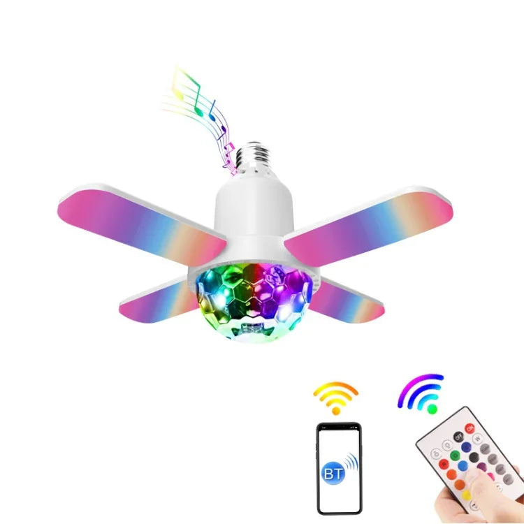 LY-002 Mini Haut-parleur Bluetooth 24 W avec Effet Lumineux RVB, Lumière Pliable, Lumière Magique, Lumière Étoilée