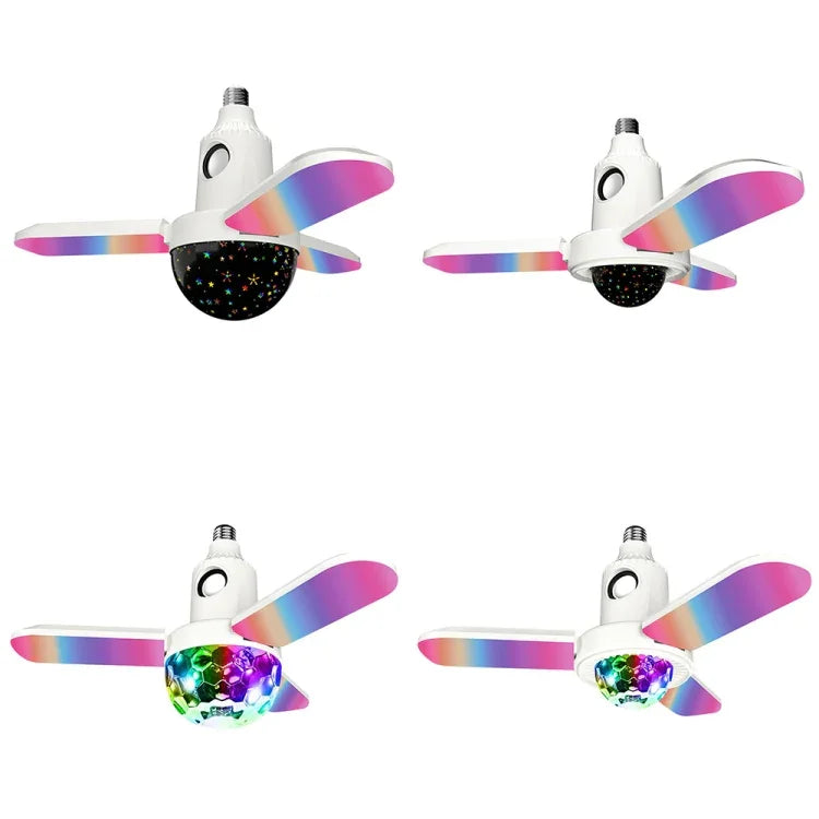 ZSCPH-001 Lampe d'ambiance musicale multicolore Bluetooth RGB à trois pales multifonctionnelle de 40W, Taille :, L (Étoile), S (Étoile), L (Boule magique), S (Boule magique)