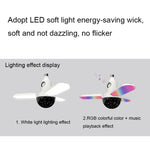 ZSCPH-001 Lampe d'ambiance musicale multicolore Bluetooth RGB à trois pales multifonctionnelle de 40W, Taille :, L (Étoile), S (Étoile), L (Boule magique), S (Boule magique)