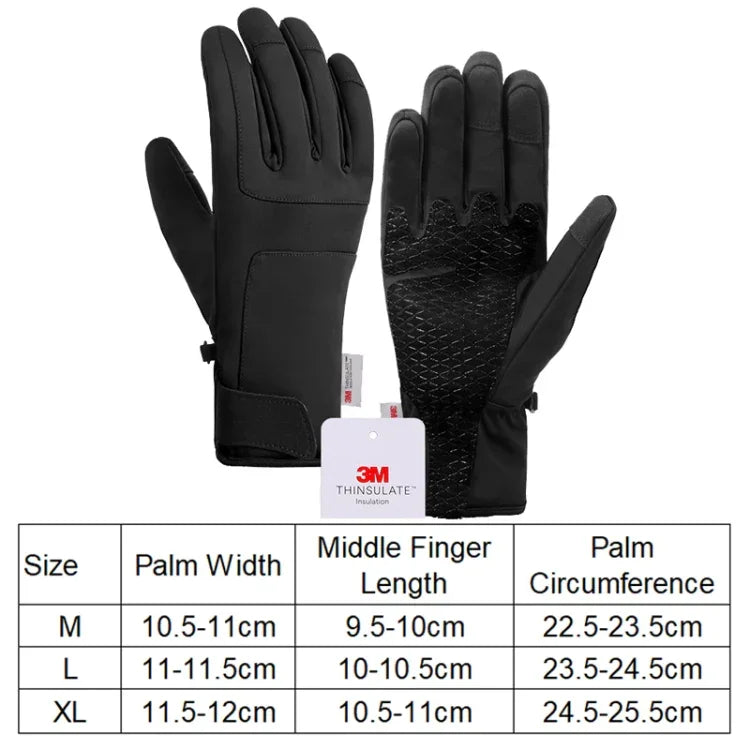 A030 Gants de ski d'hiver Gants tactiles de sport d'équitation Garder au chaud, M, L, XL