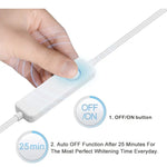 Appareil de blanchiment dentaire 16 LED avec minuterie 25 minutes et contrôle filaire, système de blanchiment dentaire avec contrôle filaire