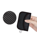 Étui pour carte RFID en fibre de carbone Sac de blindage de signal de clé de voiture anti-radiation, 10,5 x 6,5 cm, 11,5 x 7,5 cm