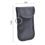 Sac de blindage de signal de clé de voiture à double boucle Étui de carte RFID anti-magnétique, Double boucle