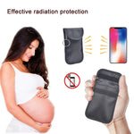 Sac de blindage de signal de clé de voiture à double boucle Étui de carte RFID anti-magnétique, Double boucle