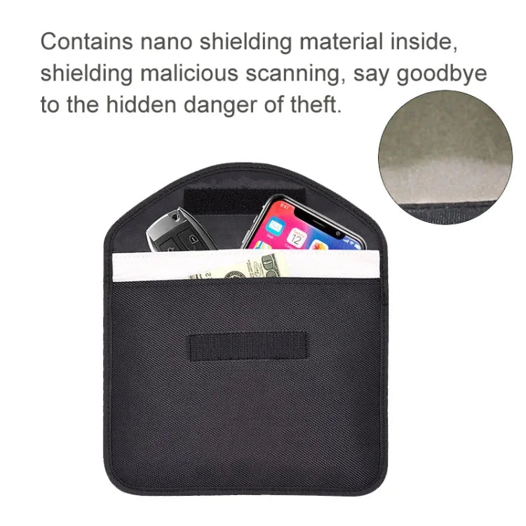 Sac de blindage de signal pour téléphone portable et tablette, étui anti-rayonnement RFID, 23,5 x 18 cm