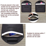 Sac de blindage de signal pour téléphone portable et tablette, étui anti-rayonnement RFID, 23,5 x 18 cm