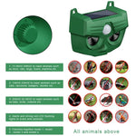 Répulseur solaire extérieur RC-543 pour chiens, répulsifs ultrasoniques infrarouges pour animaux et oiseaux, RC-543