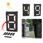 N766B Lampe solaire DIY pour numéro de porte, étanche, à fixer au mur, N766B (Modèle Lumière Colorée), N766B (Lumière Blanche/Lumière Chaude)