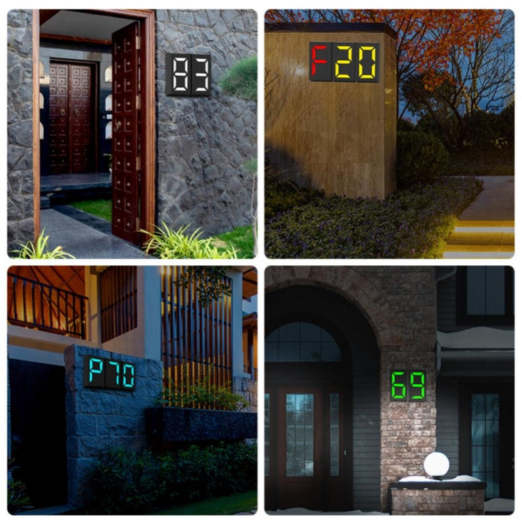 N766B Lampe solaire DIY pour numéro de porte, étanche, à fixer au mur, N766B (Modèle Lumière Colorée), N766B (Lumière Blanche/Lumière Chaude)