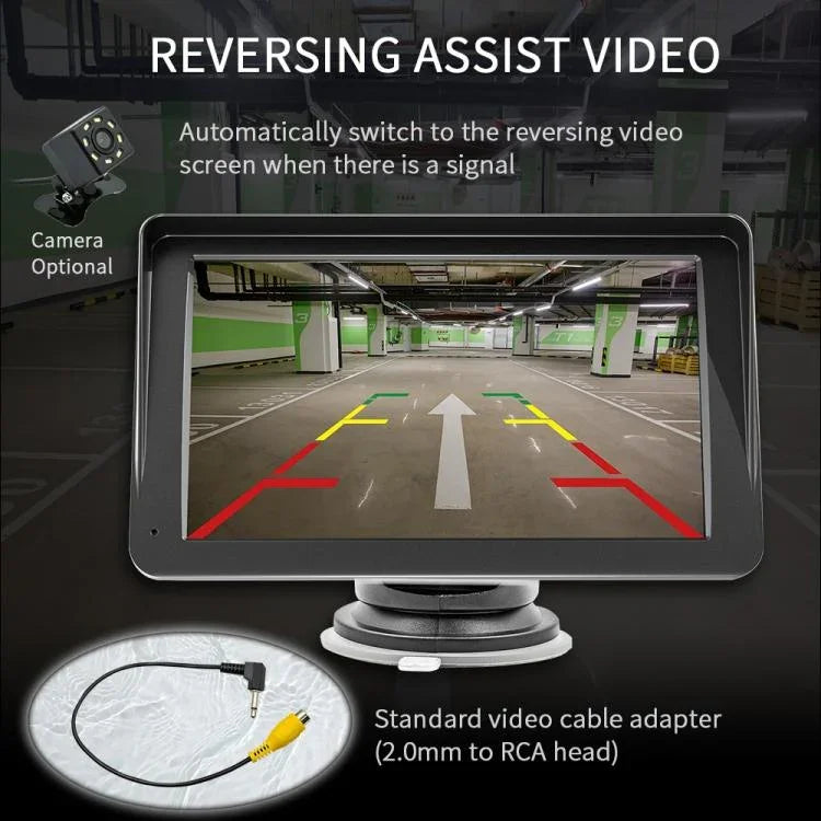 Lecteur MP5 de voiture sans fil CarPlay AHD 7 pouces, supporte l'interconnexion de téléphones portables, B5300 avec caméra