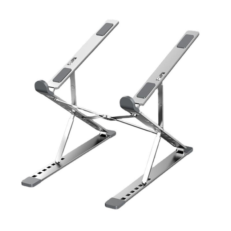 N8 Double-layer Foldable Lifting Aluminum Alloy Laptop Heat Dissipation Stand, N8 (Oxidized Silver), N8 (Silver), N8 (Gray)