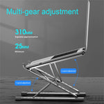 N8 Double-layer Foldable Lifting Aluminum Alloy Laptop Heat Dissipation Stand, N8 (Oxidized Silver), N8 (Silver), N8 (Gray)