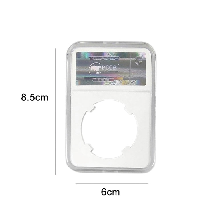Boîte de collection de pièces de monnaie, boîte de classification d'identification de pièces de monnaie commémoratives, couleur : Blanc (40mm), Blanc (25mm), Blanc (27mm), Blanc (30mm), Blanc (38.5mm), Blanc (40mm)