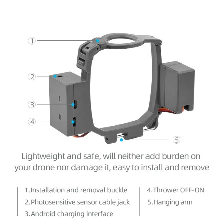 Lanceur de drones pour système de largage aérien DJI Mavic 2 Pro et Zoom