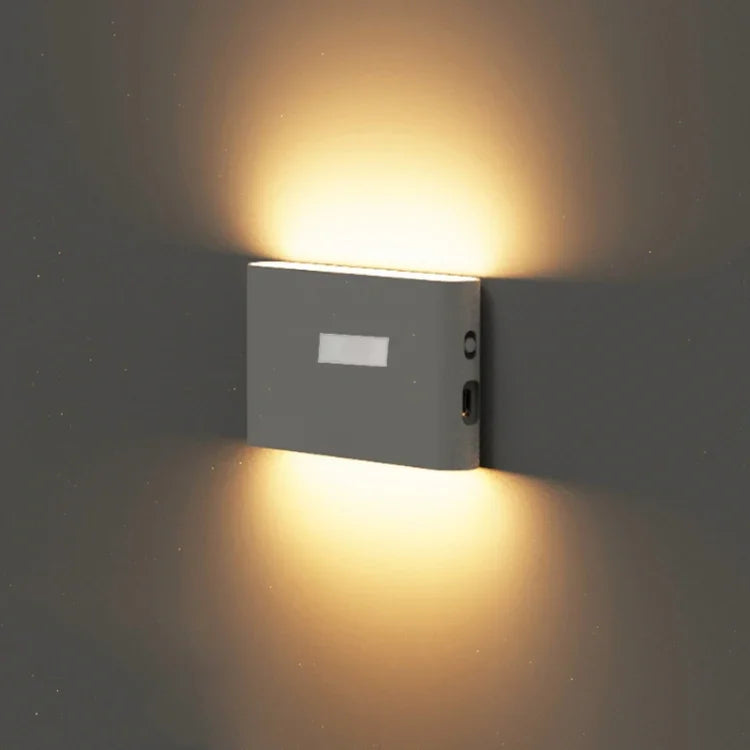 Veilleuse LED magnétique sans fil à capteur intelligent infrarouge, lentille plane, lentille ronde