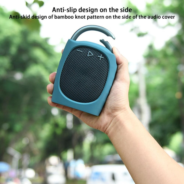 Pour JBL Clip 4 Étui en silicone pour haut-parleur Bluetooth Housse de protection avec sangles, Style 2 (Noir), Style 2 (Bleu), Style 2 (Vert), Style 2 (Rose)