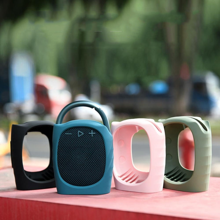 Pour JBL Clip 4 Étui en silicone pour haut-parleur Bluetooth Housse de protection avec sangles, Style 2 (Noir), Style 2 (Bleu), Style 2 (Vert), Style 2 (Rose)