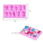 G114 Moule en silicone pour sucettes, glaces et chocolats en forme de bonbon G114