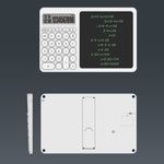 Calculatrice de bureau Tableau d'écriture LCD avec support, blanc