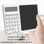 Calculatrice de bureau Tableau d'écriture LCD avec support, blanc