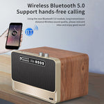 Enceinte Bluetooth sans fil de bureau en bois W1 avec effet sonore HIFI